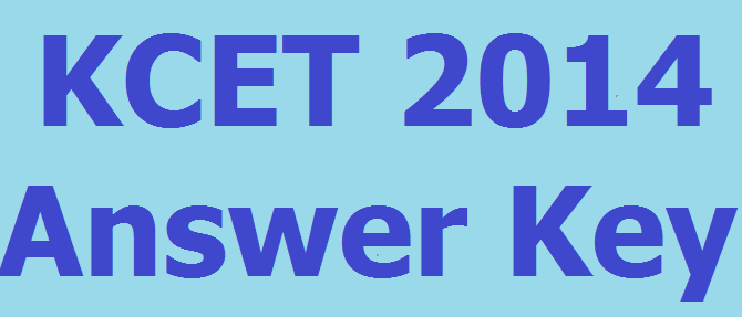 KCET Answer Key 2014 Available Download Now
