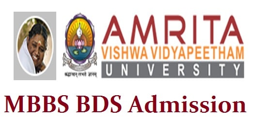 Amrita MBBS BDS Admission